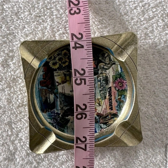 Vintage  Metal Arizona Ashtray Trinket Dish - Picture 9 of 9
